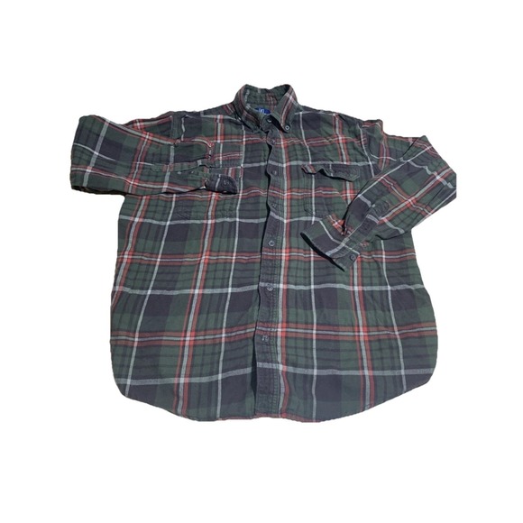 George‎ Shirt Men's Size L Long Sleeve Button Up Green - Picture 1 of 8